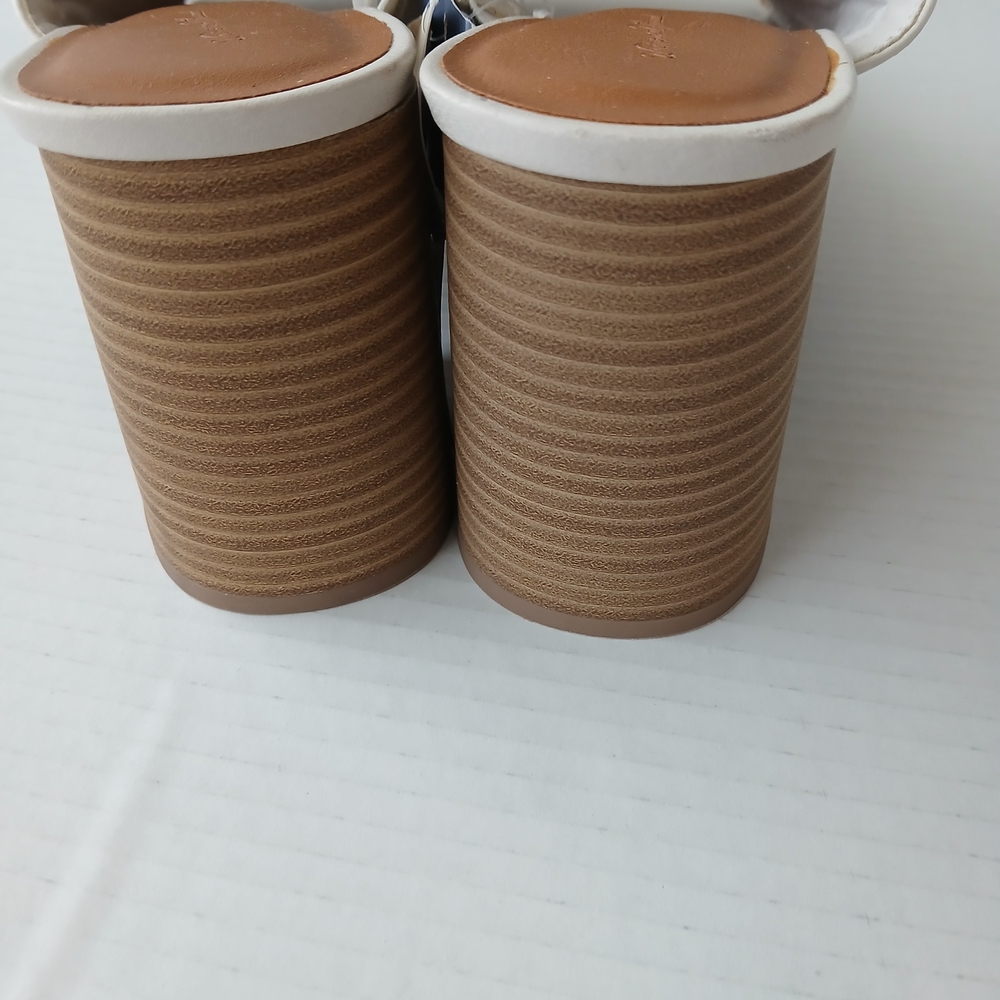 Universal Thread White Open-Toe Platform Mule Hee… - image 7